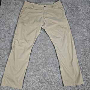Kuhl Pants Mens 38X30.5 (Tag 40X32) Beige Slax Hiking Enduro Outdoors 5090
